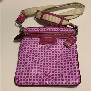 COACH OP Art Crossbody Bag in Raspberry/Lilac